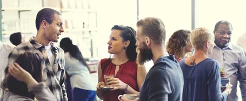 people at a company party