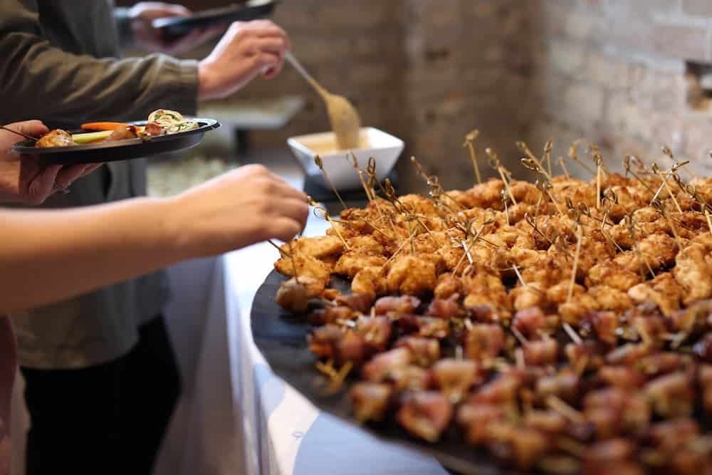 appetizers at an event